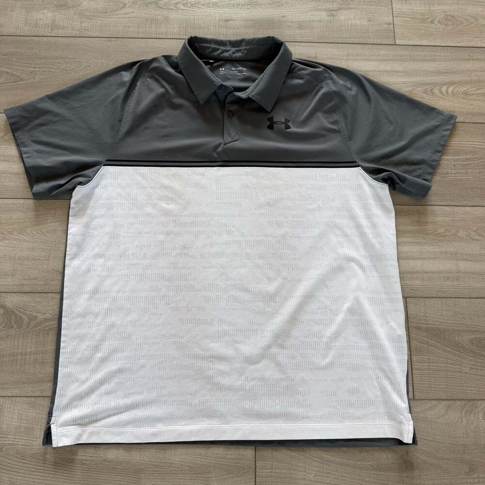Under Armour HeatGear Loose Polo Mens 2XL Gray
